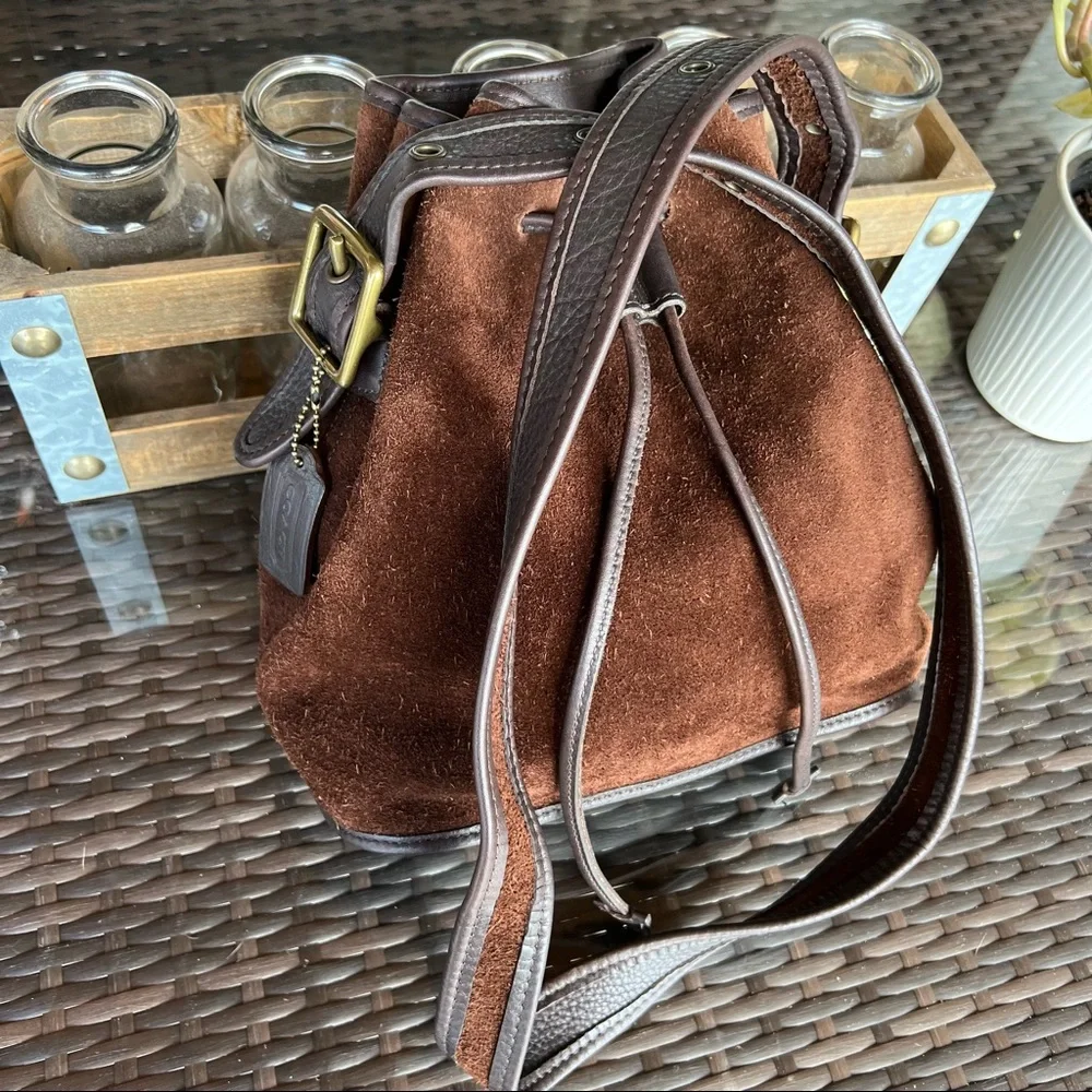 Berkeley Drawstring in Mahogany Vintage Coach #9012 - Picture 12 of 12